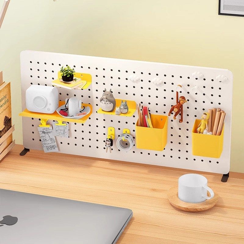 磁吸DIY洞洞板桌上化妆品收纳盒桌面置物架照片墙冰箱贴装饰展示,淘宝优惠券,粉丝福利购,淘宝优惠卷