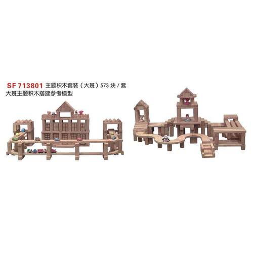 幼儿园主题积木套装大型实心积木拼搭玩具游戏构建小中大班包邮 - 图3