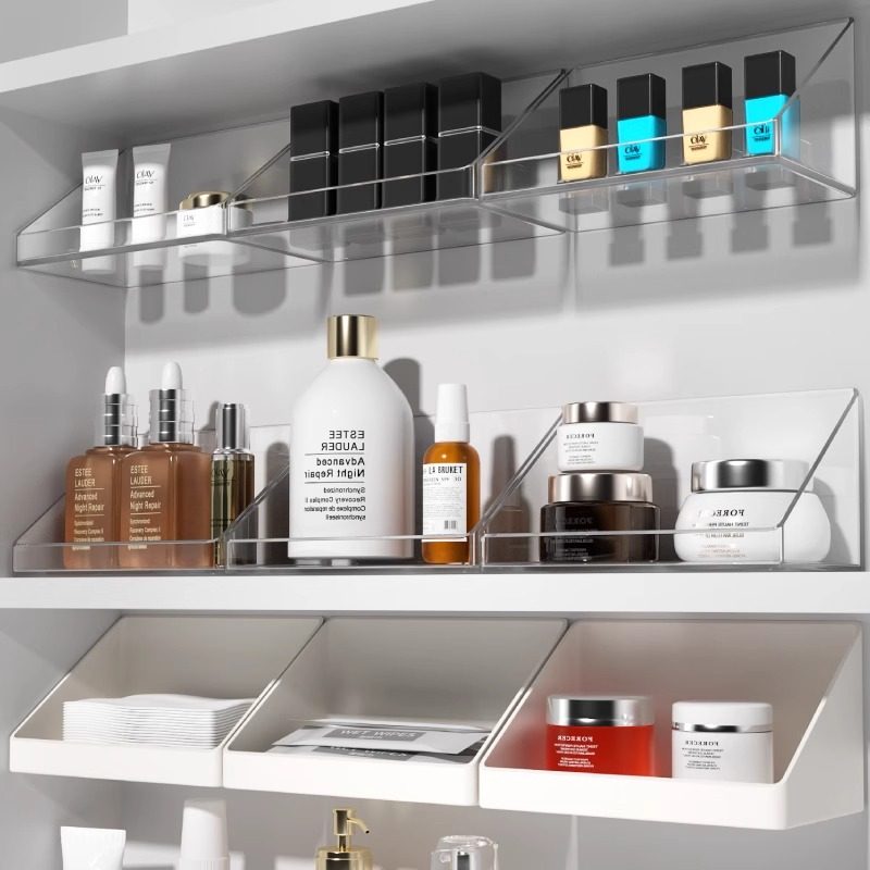 卫生间浴室置物架免打孔壁挂式镜柜前收纳盒洗漱台化妆品收纳架子,淘宝优惠券,粉丝福利购,淘宝优惠卷