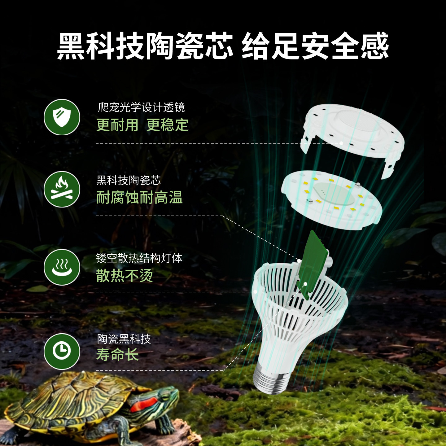 三思全光谱补钙爬宠物灯uvb乌龟晒背灯uva蜥蜴太阳灯龟缸爬虫灯泡,淘宝优惠券,粉丝福利购,淘宝优惠卷