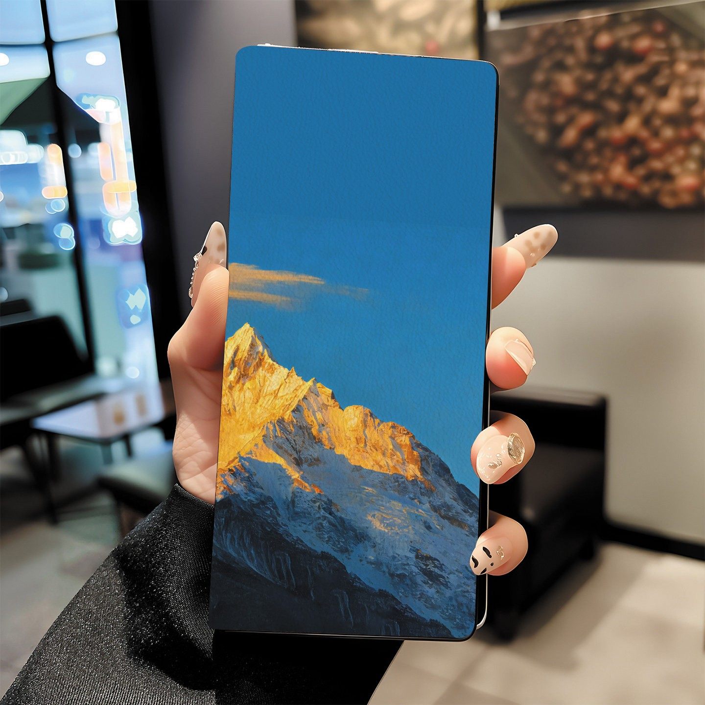 尾火虎适用oppofindn5手机壳折叠屏翻盖全包皮纹日照金山个性创意时尚商务潮男高级感艺术复古findn5保护套,淘宝优惠券,粉丝福利购,淘宝优惠卷