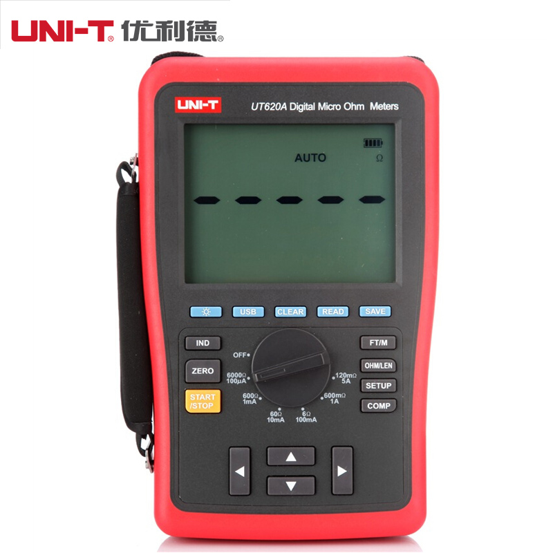 unit优利德UT620A UT620B直流低电阻测试仪 四线测量 毫欧表微欧 - 图0