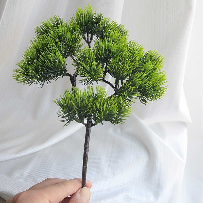 20枝美人松仿真松柏树叶鱼缸造景松针崖柏装饰叶子松枝迎客松叶子,淘宝优惠券,粉丝福利购,淘宝优惠卷