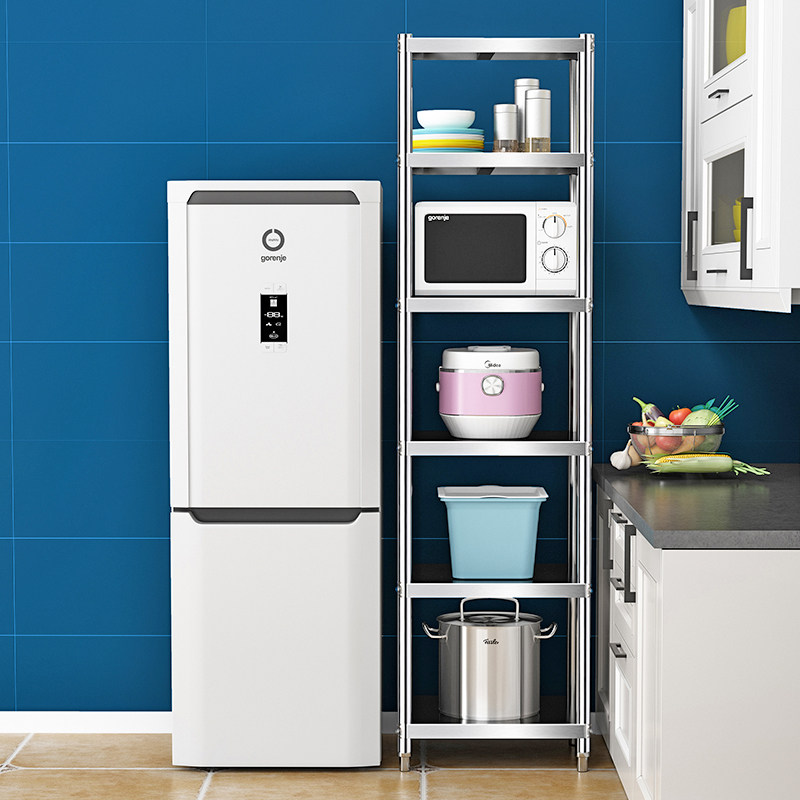 夹缝置物架不锈钢缝隙储物架落地多层置地式角架墙角厨房拐角货架,淘宝优惠券,粉丝福利购,淘宝优惠卷