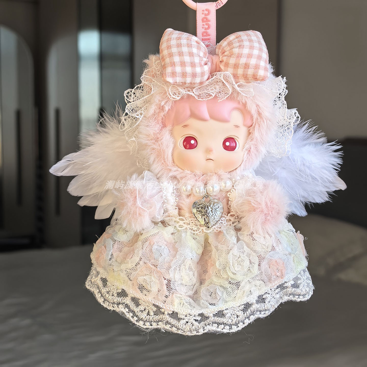 小熊软糖娃衣白桃软糖衣服泡泡玛特HACIPUPU可爱服装粉色套装蕾丝 - 图0