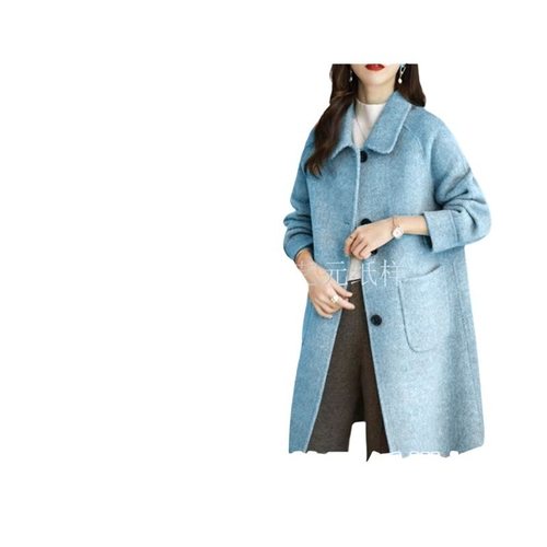 0961衣服图纸女装纸样新款中长款双面呢插肩袖宽松外套女大衣女装 - 图3