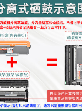 7880dn可加墨粉筒通用兄弟牌MF7880DN打印机DR2350硒鼓骨架TN2325