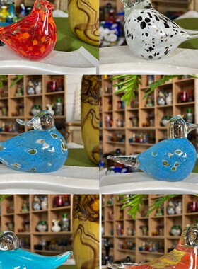 卡罗尔 A鸟合集手工琉璃摆件创意装饰品家居桌面摆件可爱礼物