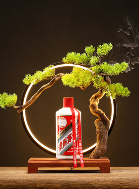 白酒展示架摆件展架装饰底座发光创意酒架红酒洋酒展台展柜陈列架