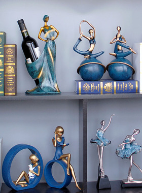 文艺女孩房间摆件创意民宿瑜伽芭蕾舞少女桌面装饰品书房玄关摆放
