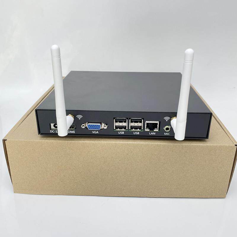 Brand new chassis Celeron 1037u mini industrial computer computer mini small host NUC host player 1080P