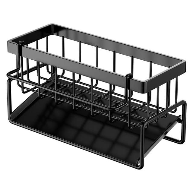Kitchen drain rack sink storage rack faucet pool sponge rag basket dishwash detergent dishwashing countertop storage rack