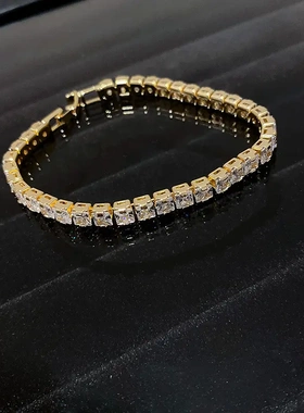 几何形锆石手链欧美简约个性设计手饰夸张气质冷淡风ins饰品配件