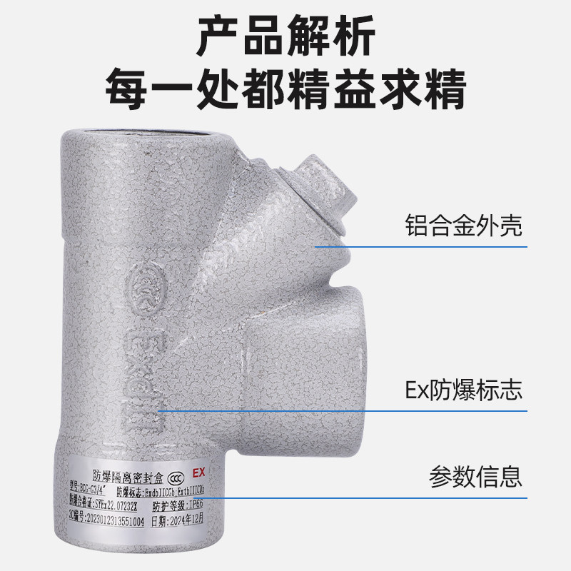 防爆隔离密封盒接头BCG铝合金一寸Y Z P H型3/4封堵4 6分DN20纵向,淘宝优惠券,粉丝福利购,淘宝优惠卷