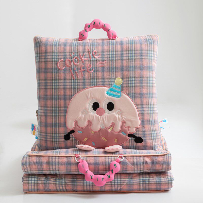 手提抱枕被子两用全棉车载沙发靠垫可爱办公室学生宿舍Y午休空调,淘宝优惠券,粉丝福利购,淘宝优惠卷