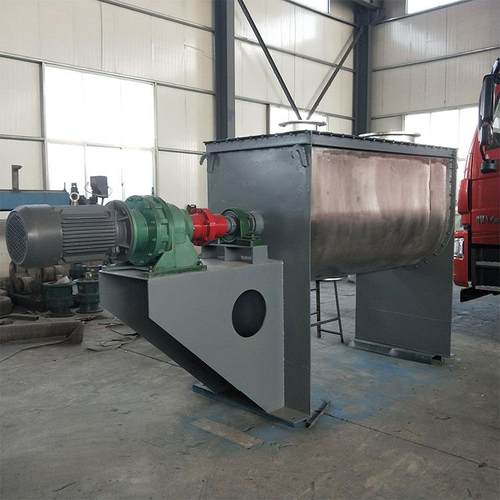 卧式饲料混合机不锈钢混合机不锈钢双螺带混合机欢迎咨询 - 图1