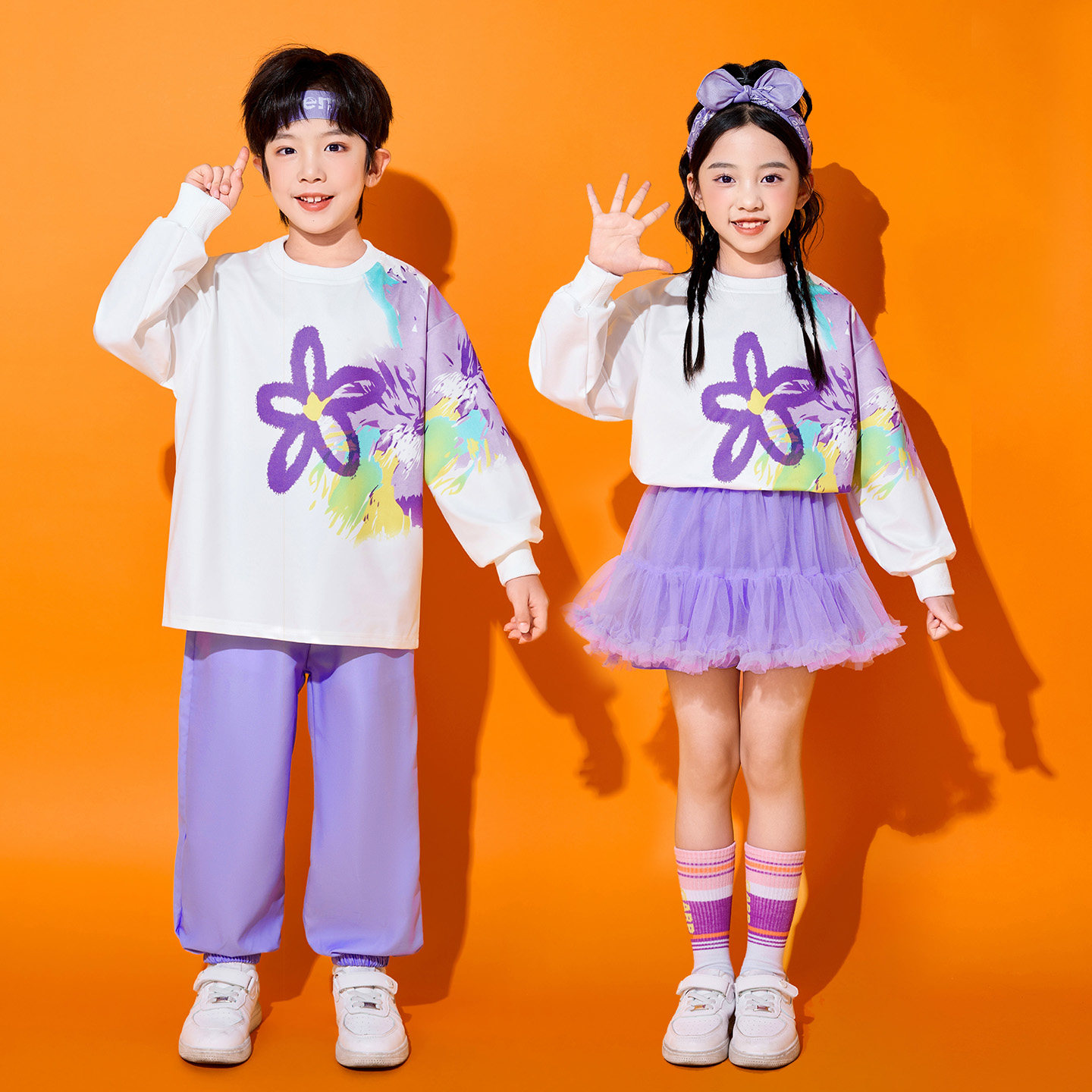 儿童啦啦队演出服秋季小学生运动会服装幼儿园蓬蓬裙舞蹈表演班服,淘宝优惠券,粉丝福利购,淘宝优惠卷