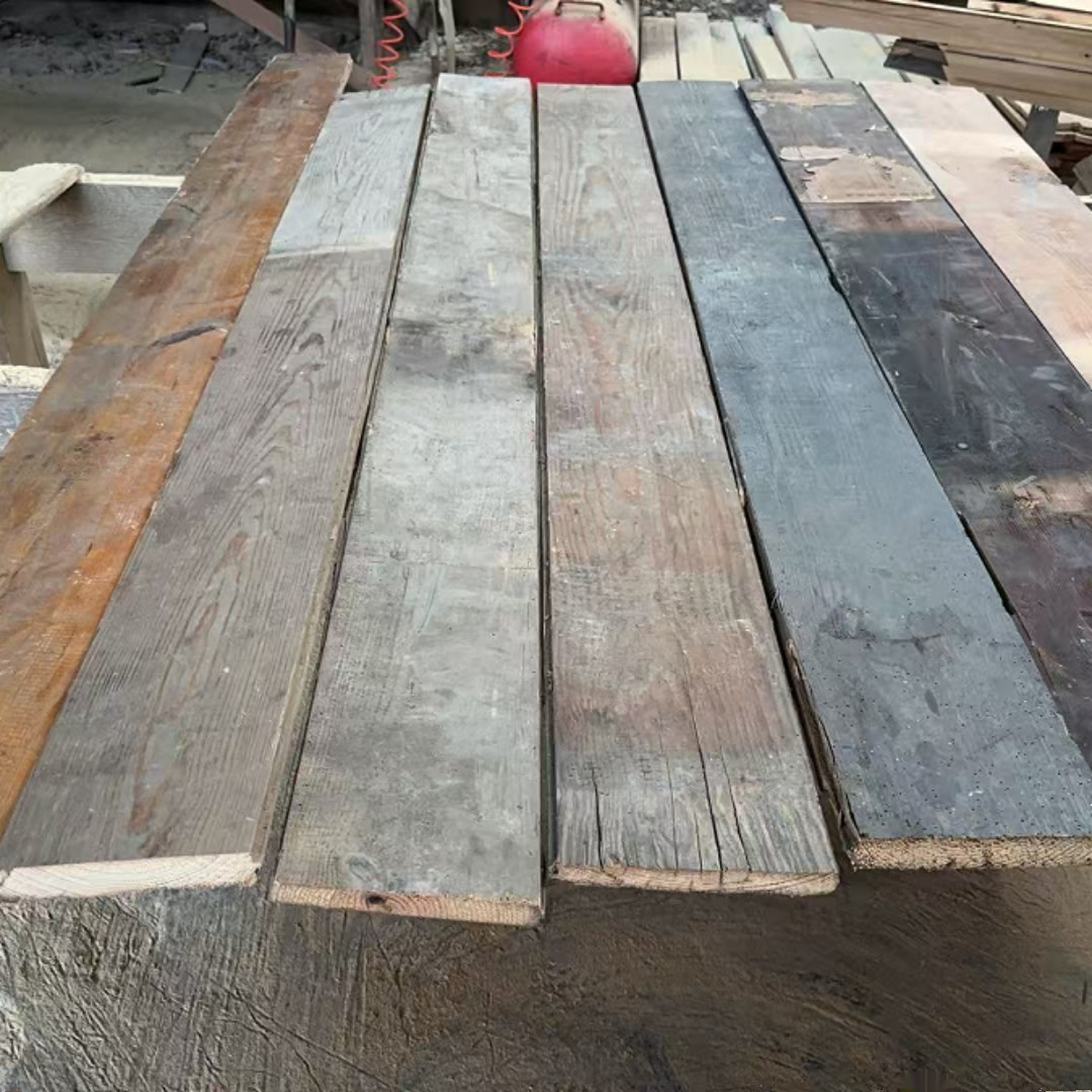 老木板旧木板原木色墙板背景室内装饰古怀旧地板 - 图0