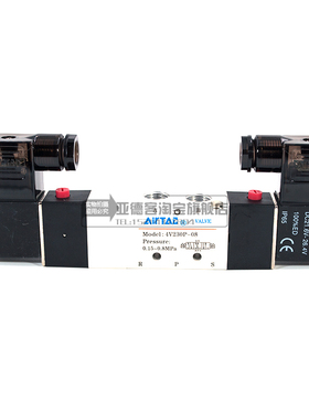 亚德客三位五通电磁阀 4v230C-08 4V220/230C/230E/230P-06控制阀