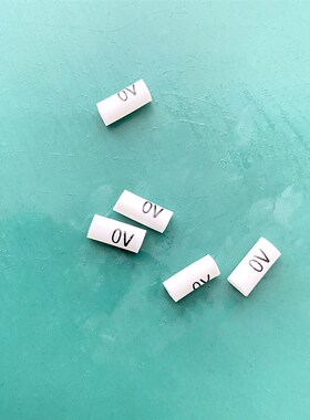 线缆号码管电工用线标识标记电线号套管 零伏梅花齿编号管 0V线标