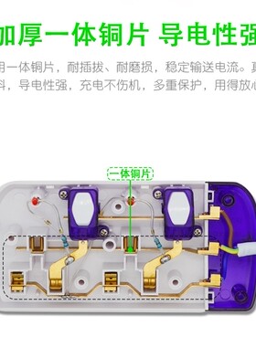 港版英规插座 13A英式拖板英制电插板英标排插多功能带开关指示灯