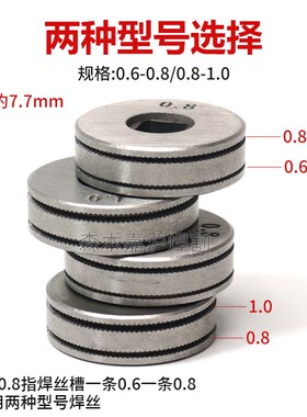 二保焊无气自保焊送丝轮方孔带齿单驱25mm1公斤送丝轮焊丝导丝轮