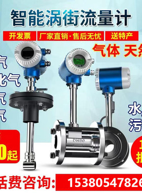 蒸汽涡街流量计量表管道流量差防爆瓦斯氧气压缩空气液体水油污