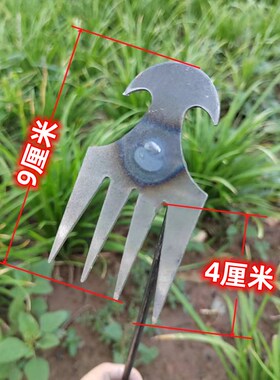 拔草神器连根新款草坪草手动除草工具两用款拔草器除草锻打农用