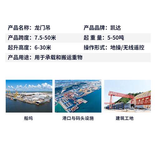 10吨门式起重机花架龙门吊轨道移动龙门吊室外全包厢龙门吊起重机 - 图0