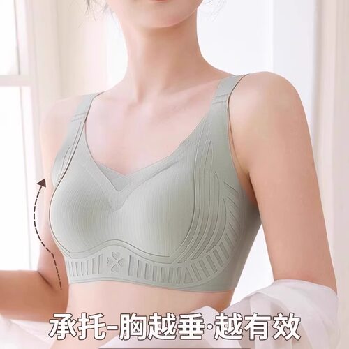 CelnoKlarv【礼盒+手提袋】普拉提内衣女调整型无痕聚拢文胸 - 图0