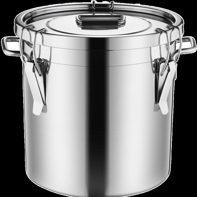 不锈钢密封桶304食品级米桶防虫防潮家用不锈钢桶发酵桶酿酒桶罐 - 图1