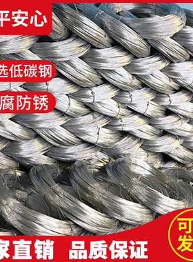 铁丝防锈镀锌软铁丝搭大棚家用晾衣绳挂窗帘手工diy工地细铁丝线