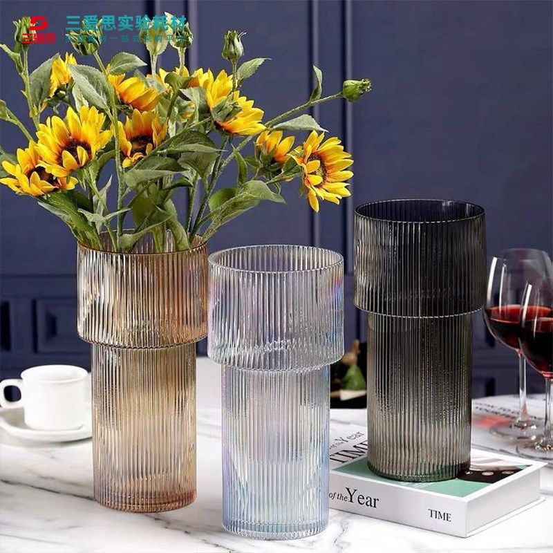 玻璃花瓶恒博现代简约透明水养鲜花北欧客厅桌面插花装饰摆件办公,淘宝优惠券,粉丝福利购,淘宝优惠卷