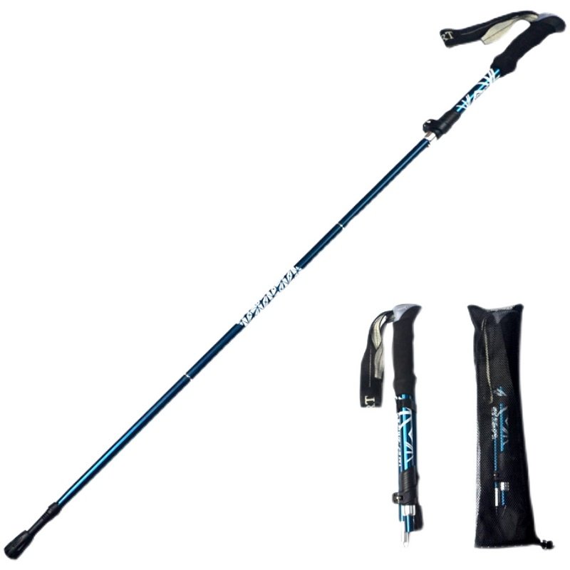 户外折叠登山杖铝合金超轻超短伸缩手扙徒步爬山拐棍行山杖5节杖,淘宝优惠券,粉丝福利购,淘宝优惠卷