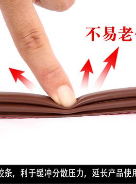 隔音条i型步阳门框防盗门密封条门条盼盼隔音减震条自粘通用静音