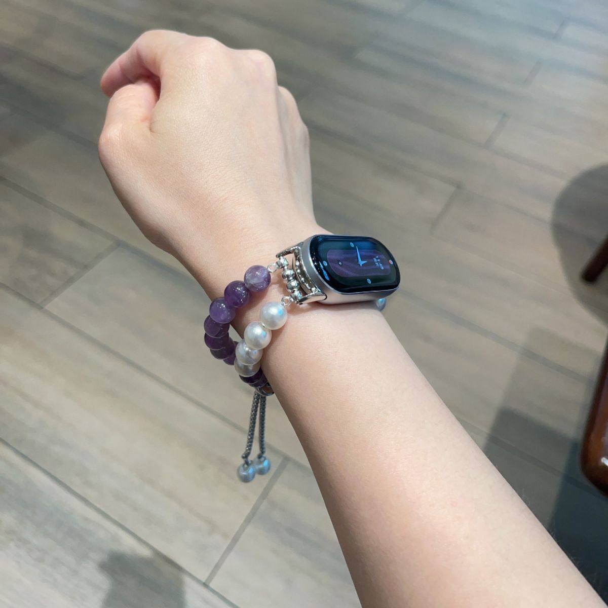 适用荣耀手表5/2i表带紫锂珍珠手环10/9荣耀亲选WatchHaylou表链,淘宝优惠券,粉丝福利购,淘宝优惠卷