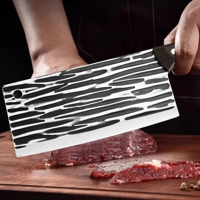 切片刀锻打超锋利家用便宜切菜切肉两用厨房不锈钢免磨刀具切菜刀