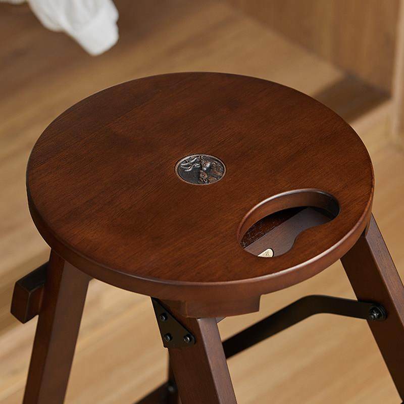 实木创意可折叠梯凳家用门口登高凳子三步梯多功能两用梯子爬梯,淘宝优惠券,粉丝福利购,淘宝优惠卷