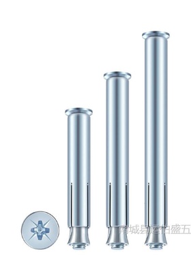 镀锌内膨胀螺丝加长平头沉头铁膨胀十字胀管门窗专用涨管M6M8M10