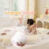 Heightened bedside soft bag backrest bedroom bed pillow beige tatami cushion bay window anti-collision soft cushion straps