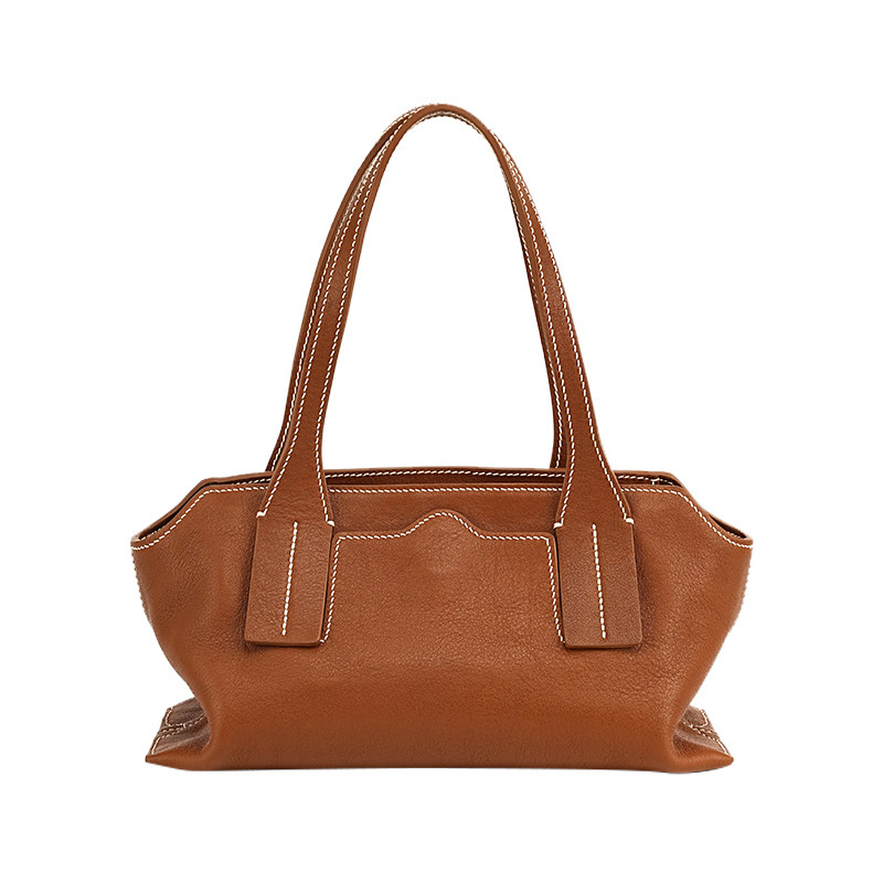 此溯头层植鞣牛皮手缝大容量托特女包新中式复古单肩斜挎手提包软,淘宝优惠券,粉丝福利购,淘宝优惠卷