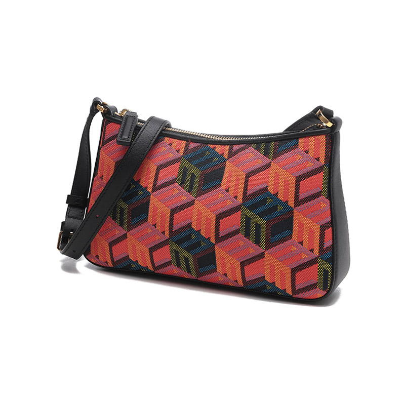 MCM女士织物配皮单肩斜挎包迷你款 MWSCSCK02 - 图0