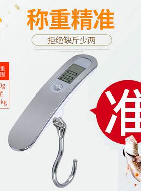 弹簧秤手提电子秤迷你便携电子称高精度行李秤50kg家用公斤快递称