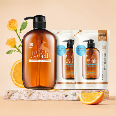 蝶印马油清爽型洗发水替换装