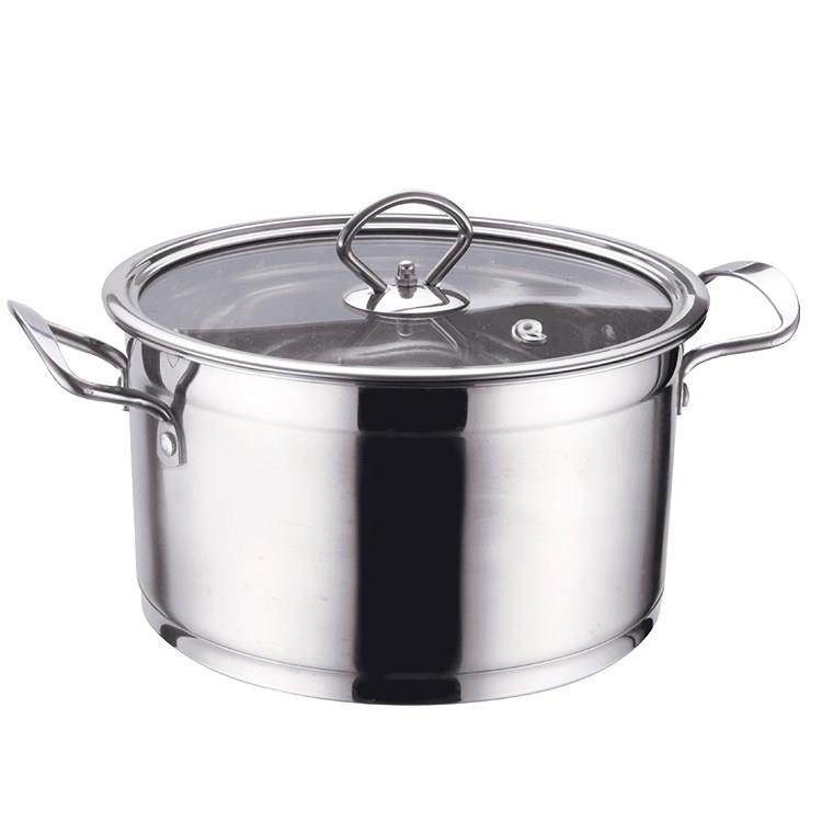 不锈钢汤锅加厚锅具无磁覆底火锅炖锅刷锅防溢电磁炉通用直身锅,淘宝优惠券,粉丝福利购,淘宝优惠卷