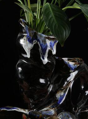 陶瓷工艺品摆件弥勒中式古朴家居送礼装饰瓷器摆件