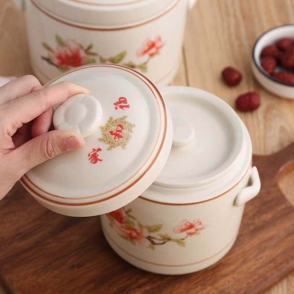 陶瓷家用隔水炖盅带盖双盖汤盅燕窝蒸蛋盅甜品盅煲汤罐商用小炖罐,淘宝优惠券,粉丝福利购,淘宝优惠卷