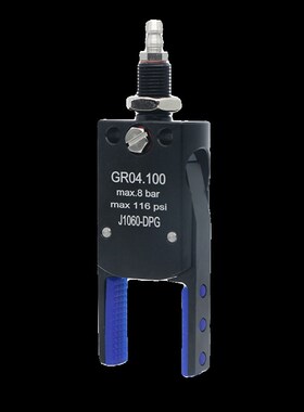 注塑机水口夹bpg气动夹子带胶套j1060-dpg治具配件机械手平行夹具