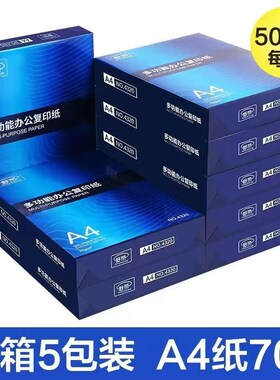 a4打印纸70g/80g双面复印白纸办公用纸画画用草稿纸