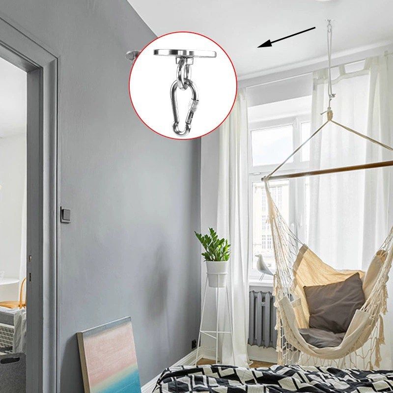 304不锈钢空中吊床瑜伽沙袋包秋千挂盘吊环固定扣固定盘挂钩吊钩,淘宝优惠券,粉丝福利购,淘宝优惠卷